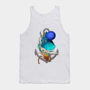 Space sea turtle neptune Tank Top